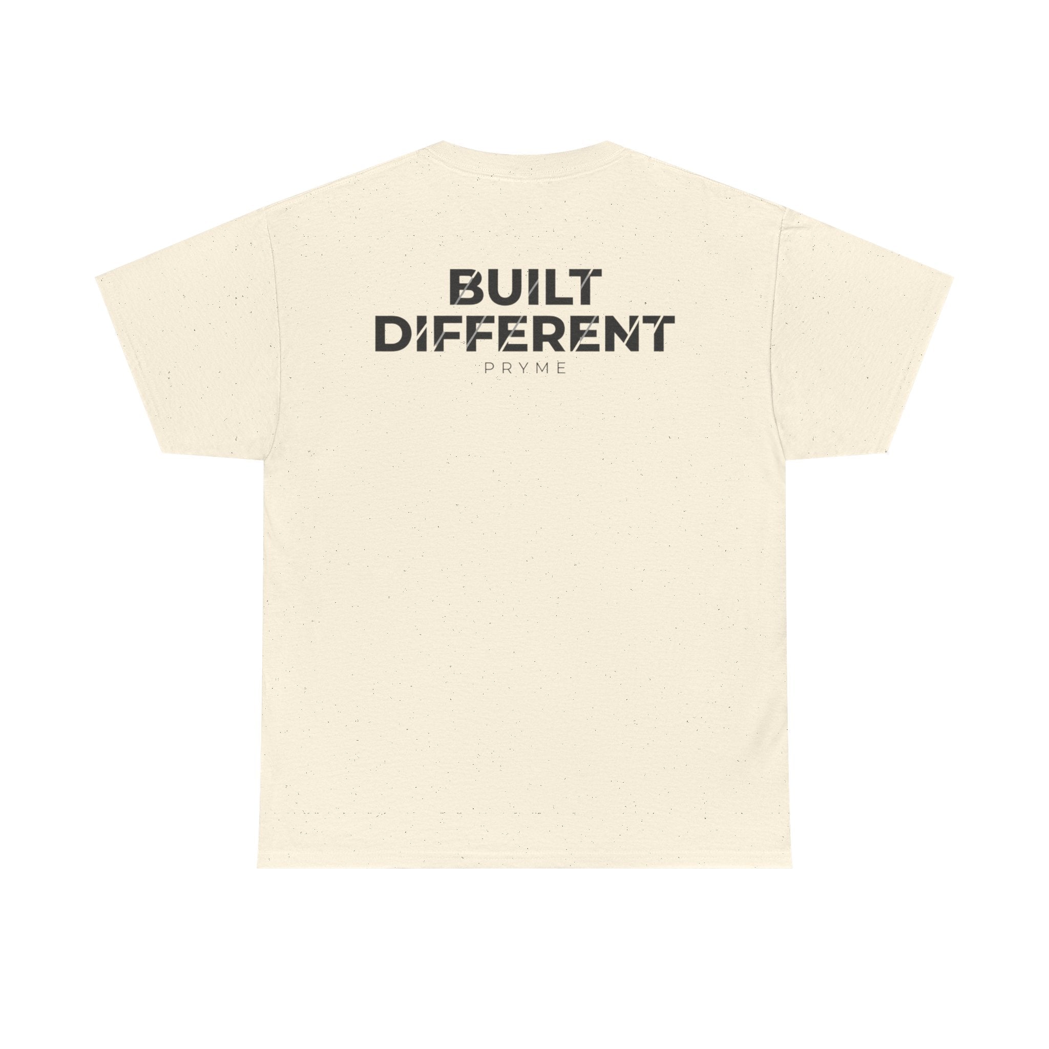 T-Shirt — PRYME X Crown Logo Tee (Streetwear, Minimal Monochrome)