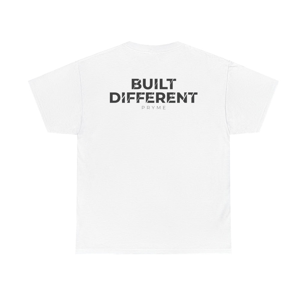 T-Shirt — PRYME X Crown Logo Tee (Streetwear, Minimal Monochrome)