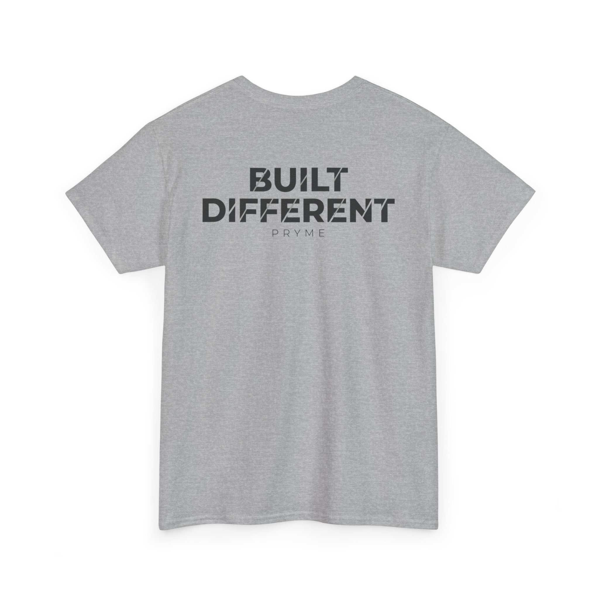 T-Shirt — PRYME X Crown Logo Tee (Streetwear, Minimal Monochrome)