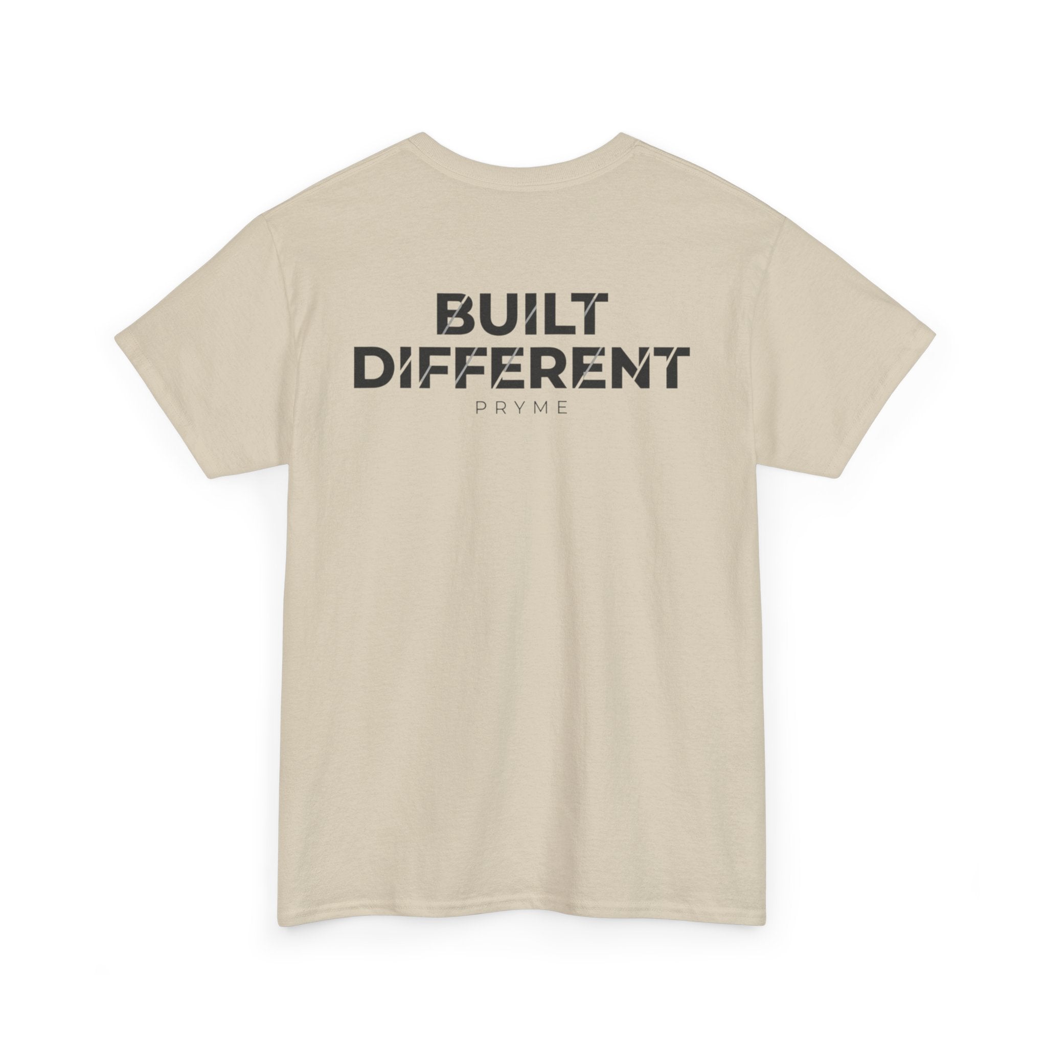 T-Shirt — PRYME X Crown Logo Tee (Streetwear, Minimal Monochrome)